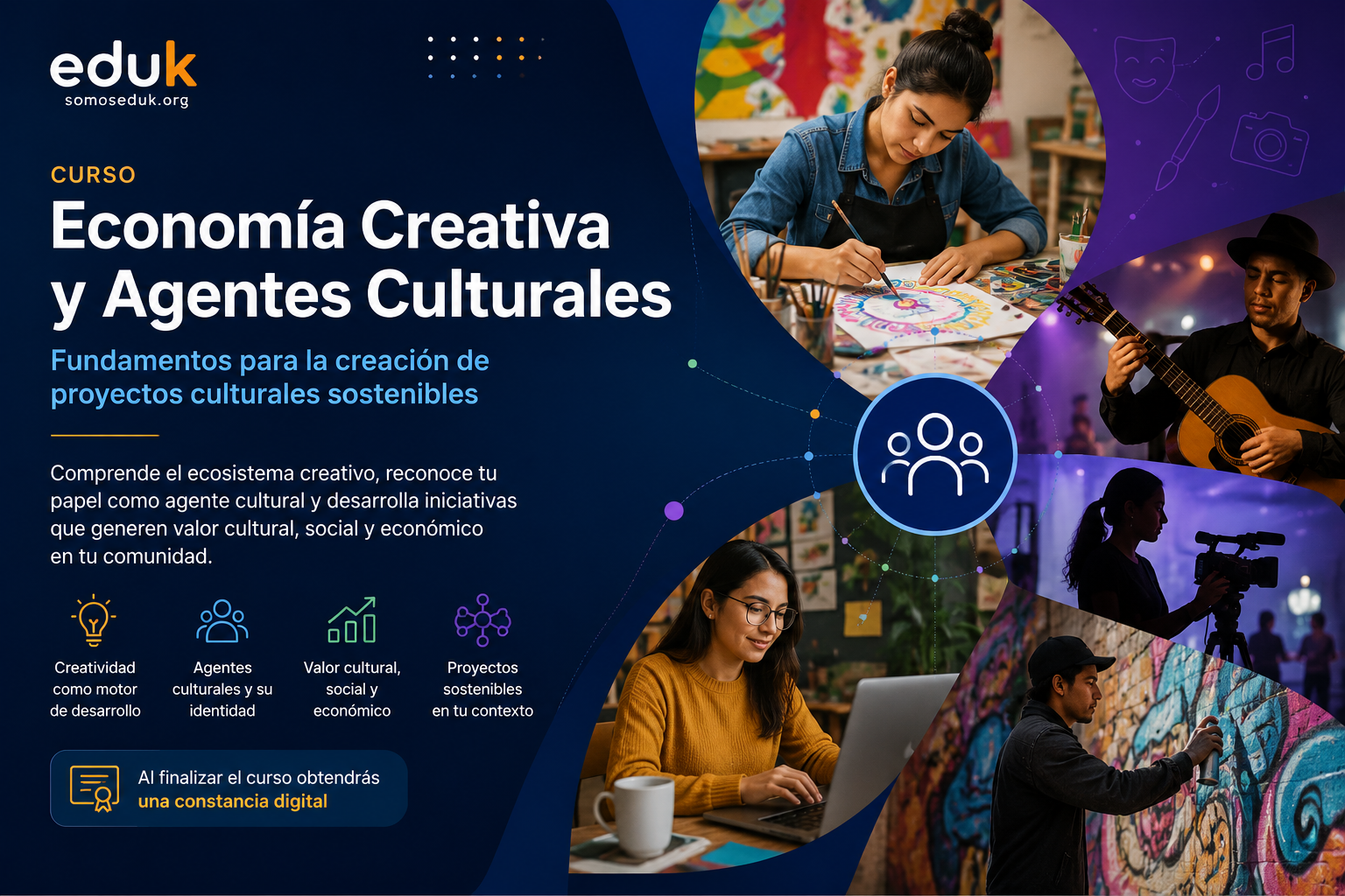 Agentes culturales en economía creativa